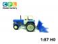 Preview: Set Traktor Fortschritt ZT303 mit Doppelbereifung und Silogabel T301 blau / blau